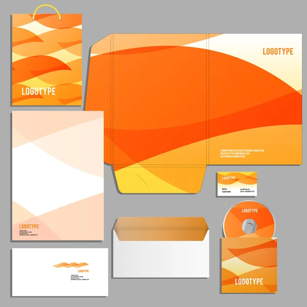 Template voor bedrijfsidentiteit — Stockvector