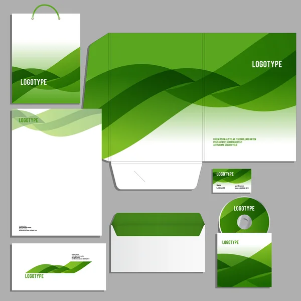 Template voor bedrijfsidentiteit — Stockvector