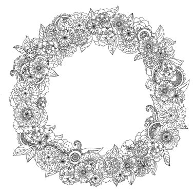 Boyama kitabı için desen.