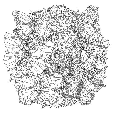 Boyama kitabı için desen.