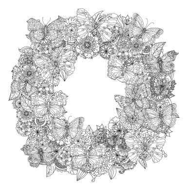 Boyama kitabı için desen.