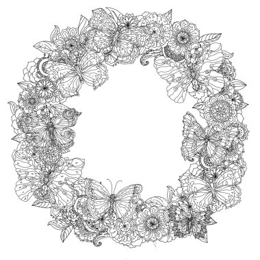 Boyama kitabı için desen.