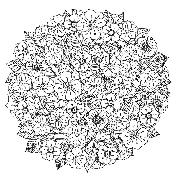 塗り絵のパターン. — ストックベクタ