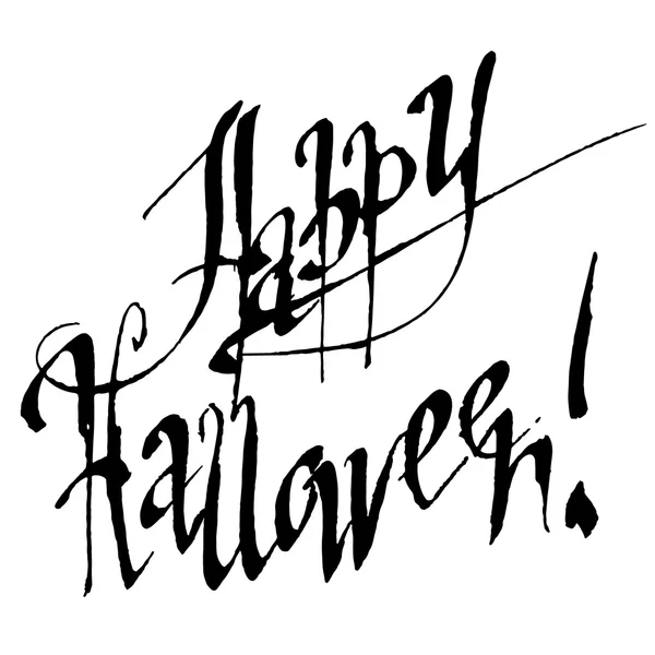 Feliz banner de texto de Halloween — Vetor de Stock