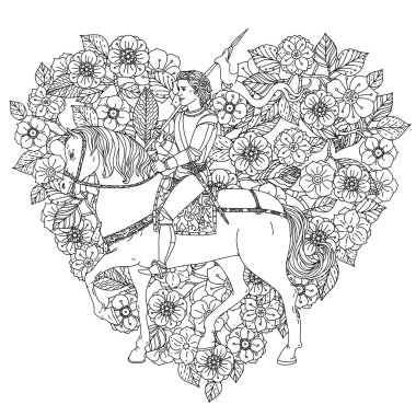 El çizim zentangle öğe.