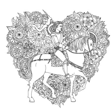 El çizim zentangle öğe.