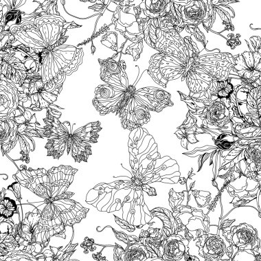 Çiçekler ve Kelebekler