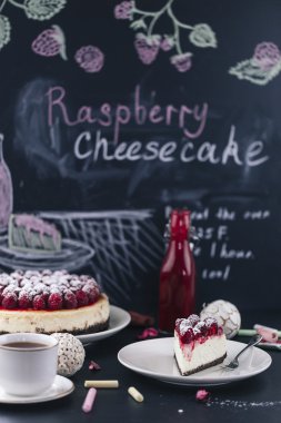 Cheesecake taze ahududu ile