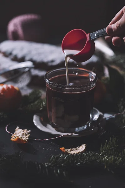 Caneca de chocolate quente — Fotografia de Stock