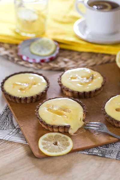 A lemon túrós tartlets Jogdíjmentes Stock Képek