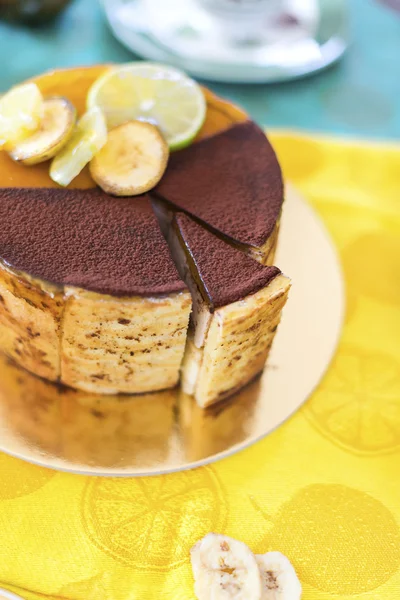 Banaan Layer cake — Stockfoto