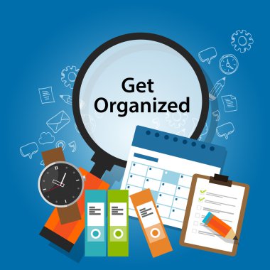 zaman çizelgesi iş kavramı verimlilik hatırlatma organize organize almak