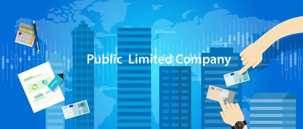 PLC Public Limited perusahaan - Stok Vektor