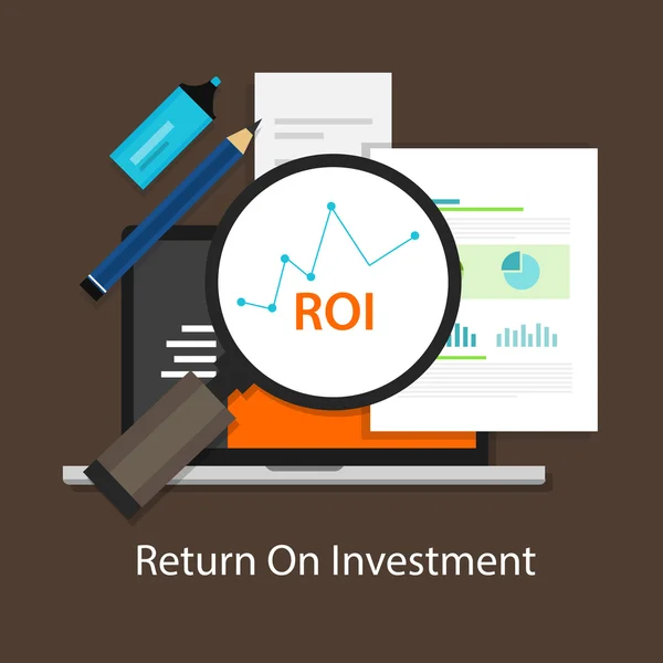 Roi Return on Investment — Stockvektor