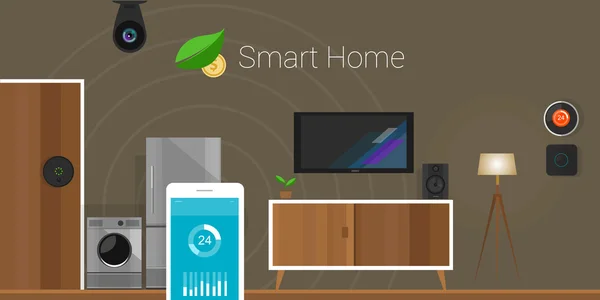 Smart Home Hausartikel — Stockvektor