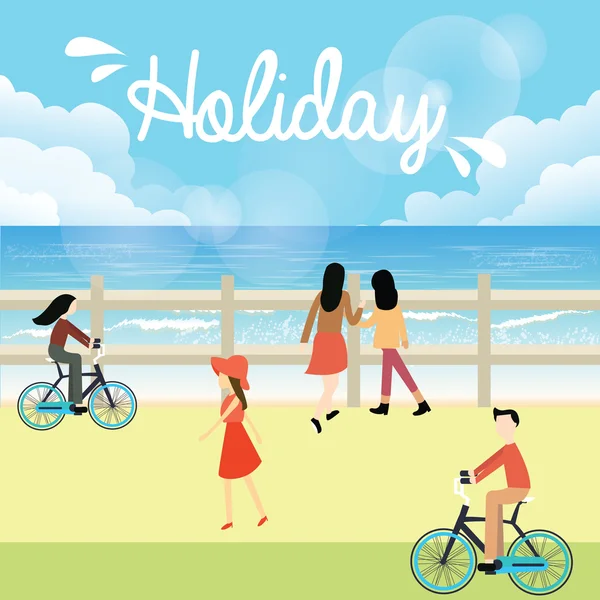 남자 여자 자전거 그림