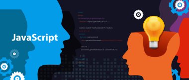 Java script programming language code software development vector clipart svg vector 
