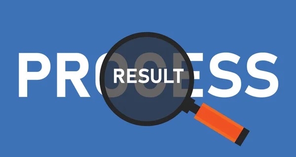 Comparación de procesos o resultados en la gestión empresarial — Vector de stock