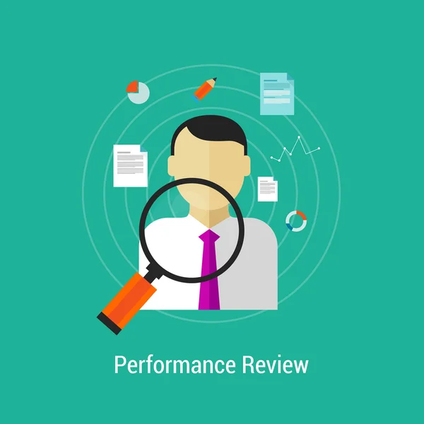 Employee Performance review analys rekrytering — Stock vektor