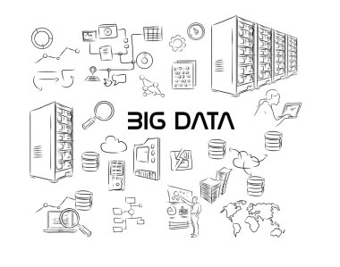 big data server illustration