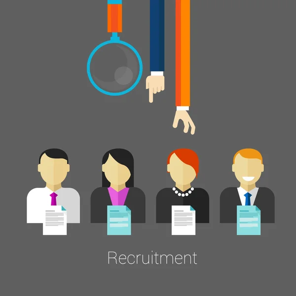 Recrutement d'employés — Image vectorielle