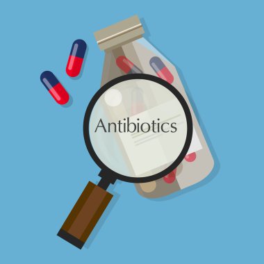 antibiyotik ilaç vektör kapsül 