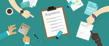 regulation law standard corporation document requirement clipart