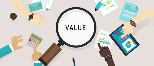 Value proposition customer concept vector icon illustration — Stock Vector