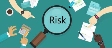 risk management asset vulnerability assessment concept clipart