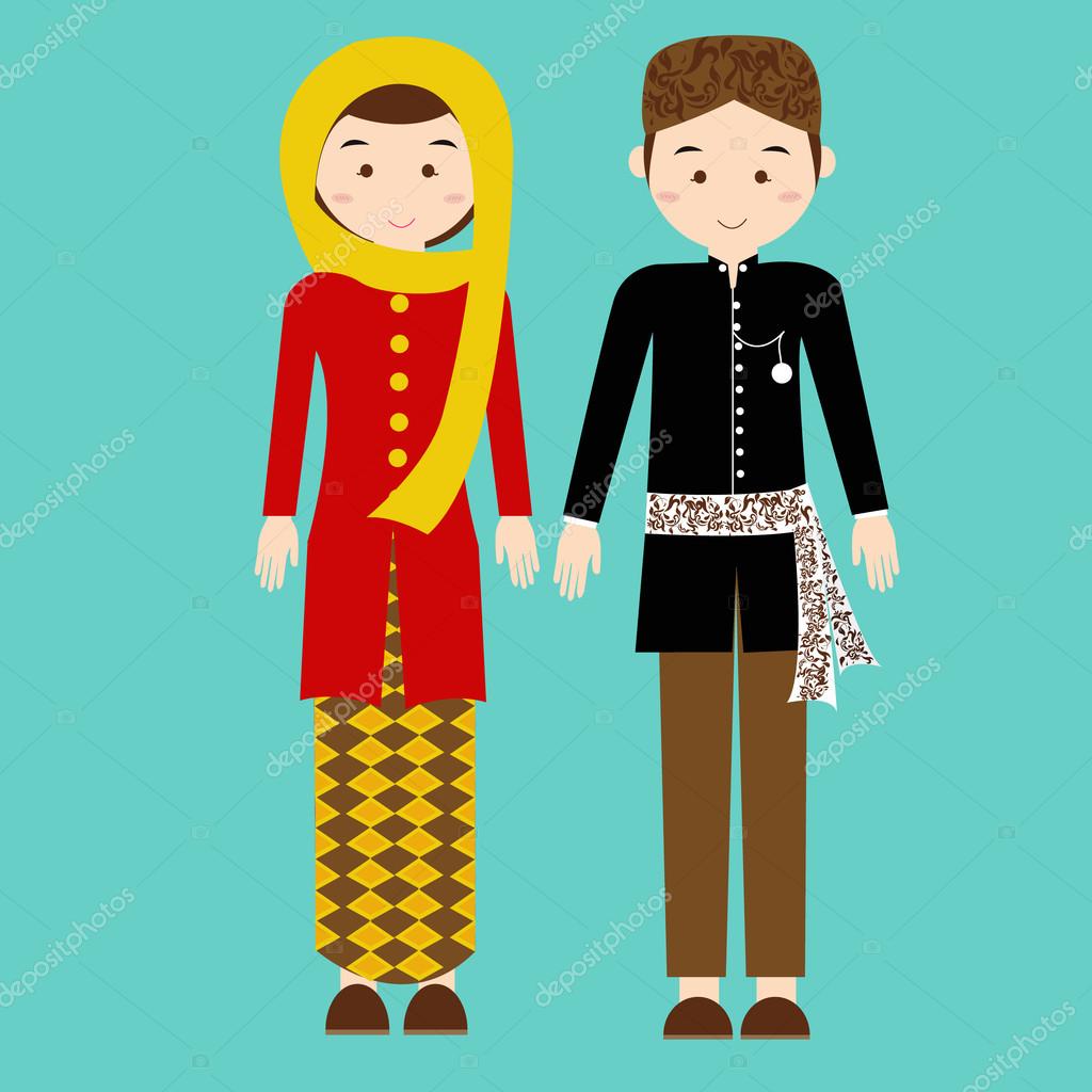traditional clothes betawi jakarta indonesia  ethnic cloth 