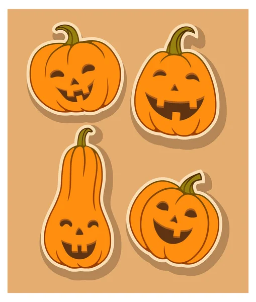 Calabaza sonriente — Vector de stock