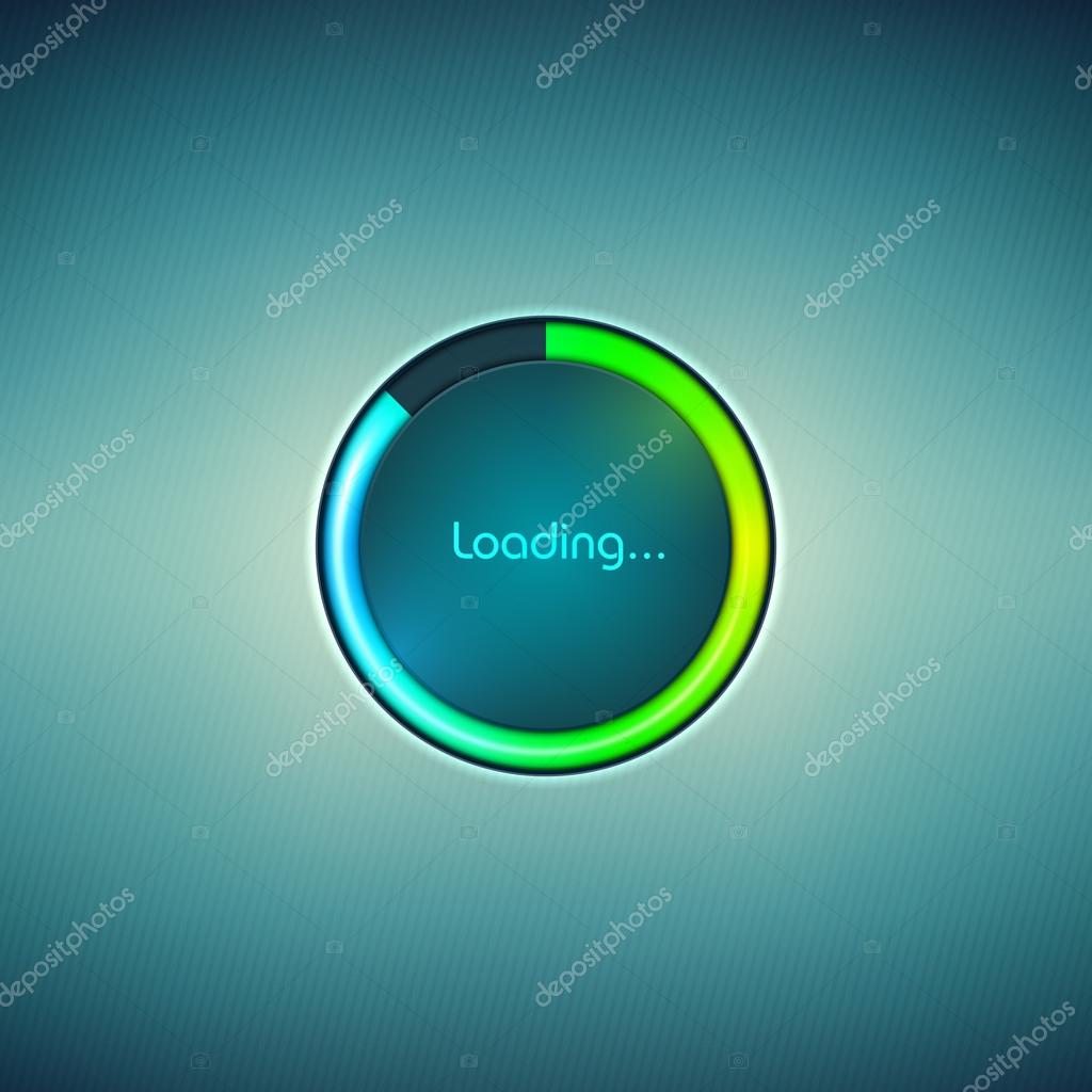Progress Loading Icon Colorful Scale Digital Web Sign Stock Vector Image By C An Brosko