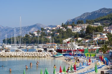 Plaja Brela, Hırvatistan. 07.07.2015.