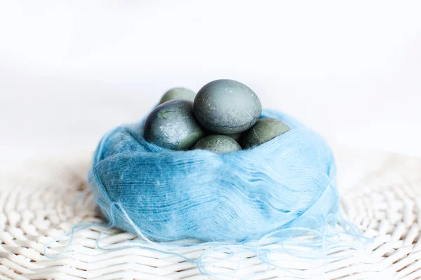 Blue Eastern eggs — Stock Photo, Image