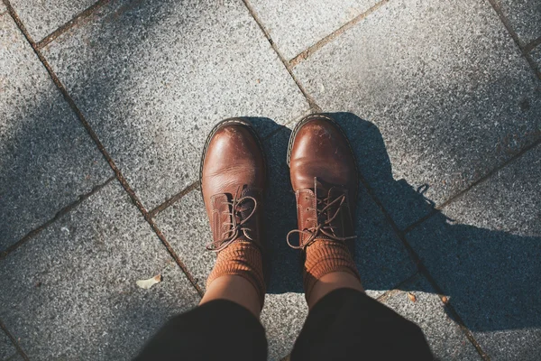 Zapatos femeninos de moda antigua — Foto de Stock