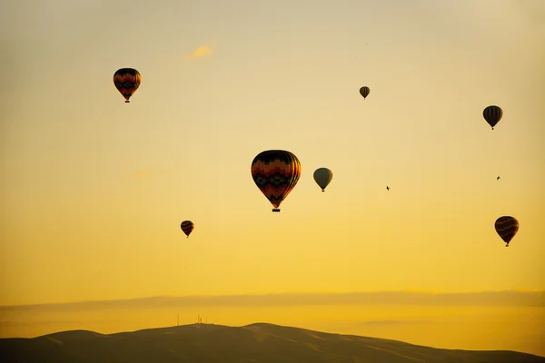 Varmluftsballonger (Kappadokien, Turkiet) — Stockfoto