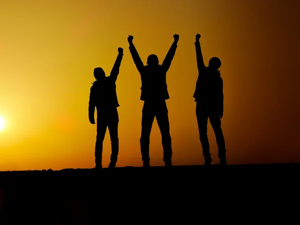 Victory silhouette — Stock Photo, Image