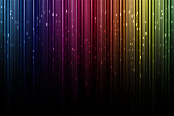 Artistic digital aurora borealis