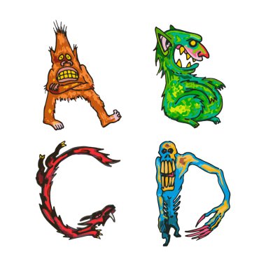 Latince fantezi komik alfabesi