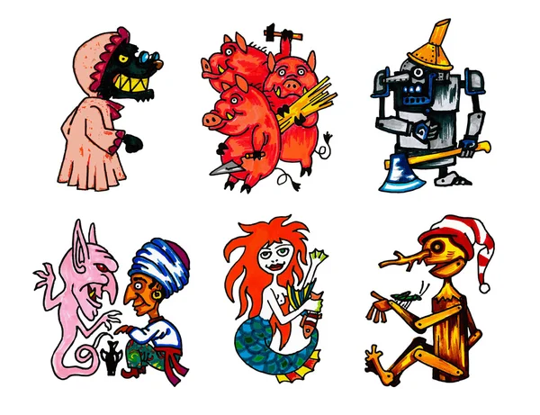Personajes cuentos coleccion imágenes de stock de arte vectorial | Depositphotos Personajes cuentos coleccion imágenes de stock de arte vectorial | Depositphotos