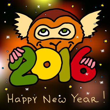 Sajmiri maymun ile Noel Kartpostalı