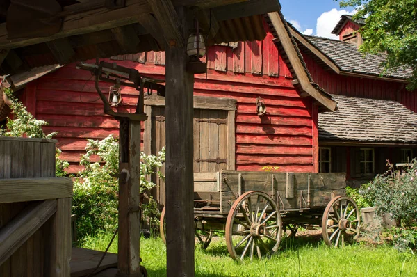 Traditionell Lada Med Charriot Framför — Stockfoto