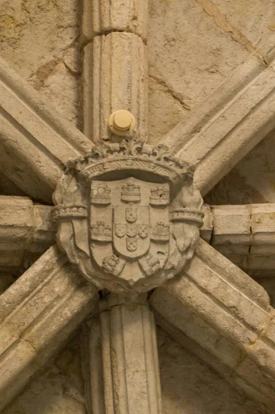 Insignia Detail Tower Belem Lisbon Portugal — Stok fotoğraf