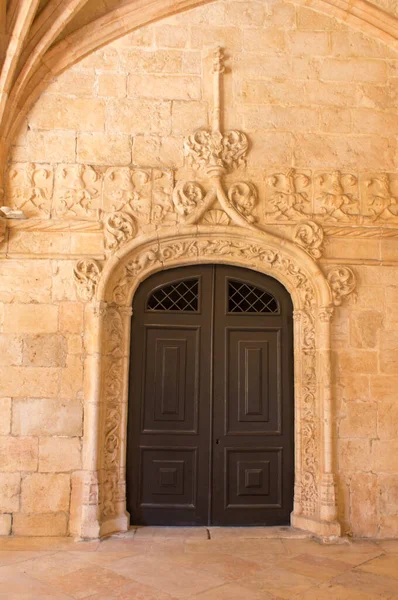 Manueline Ornamentation Cloisters Jeronimos Monastery — Foto Stock
