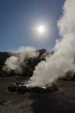 natural hot springs in furnas, sao mimiguel island, azores