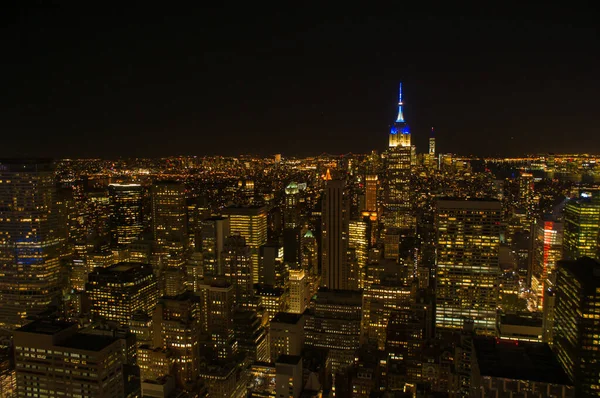 View Manhattan Top Top Rock New York — Stock Photo, Image
