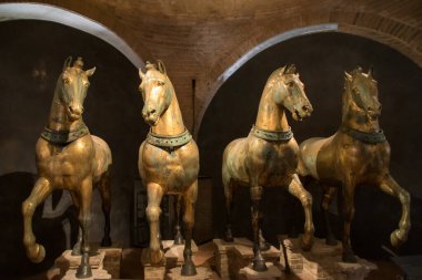 Saint Mark 'ın orijinal Atları, Venedik, İtalya