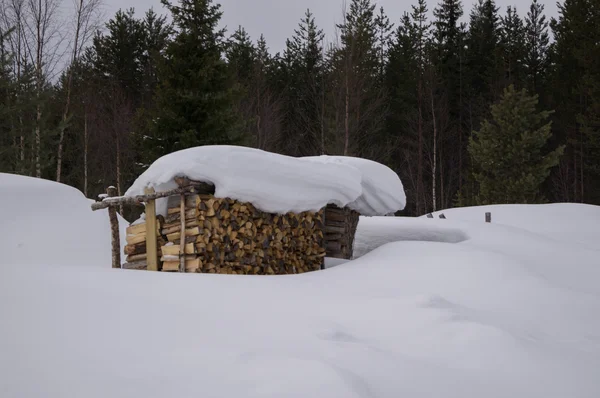 Trä shack — Stockfoto