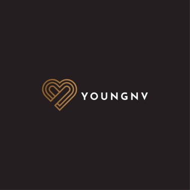 Ajansınızı büyütmek için farklı nesnelerle logo Aşk Simgesi 