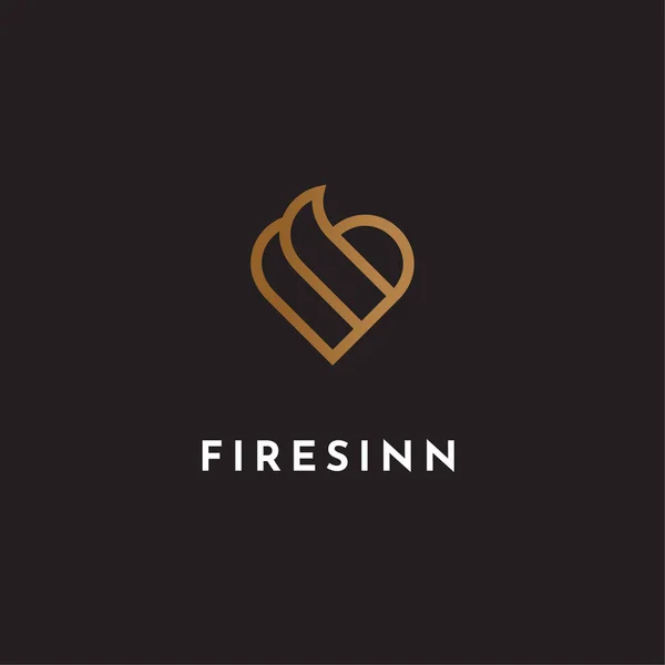 Ajansınızı büyütmek için farklı nesnelerle logo Aşk Simgesi 